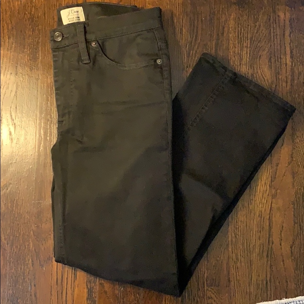 J. Crew black bootcut jeans